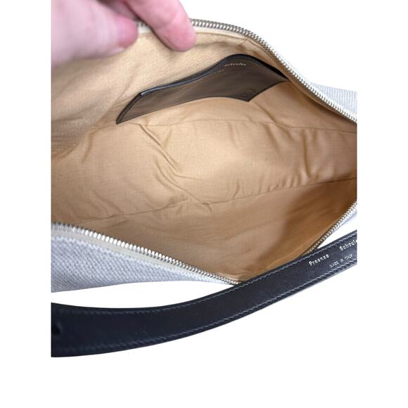 Proenza Schouler NWT Slide Canvas Shoulder Bag in Ivory & Black - Picture 11 of 15